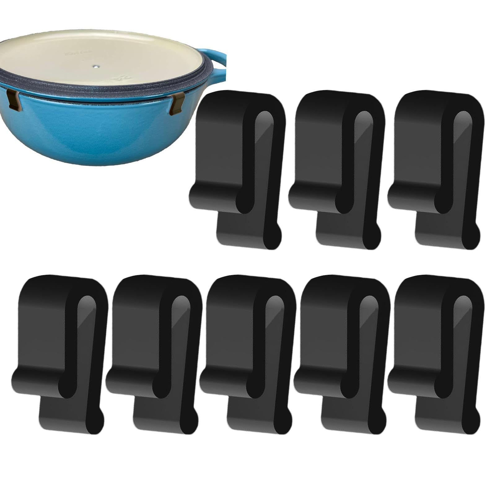 Cast Iron Corn - Silikonowe klipsy ochronne do garnków holenderskich,