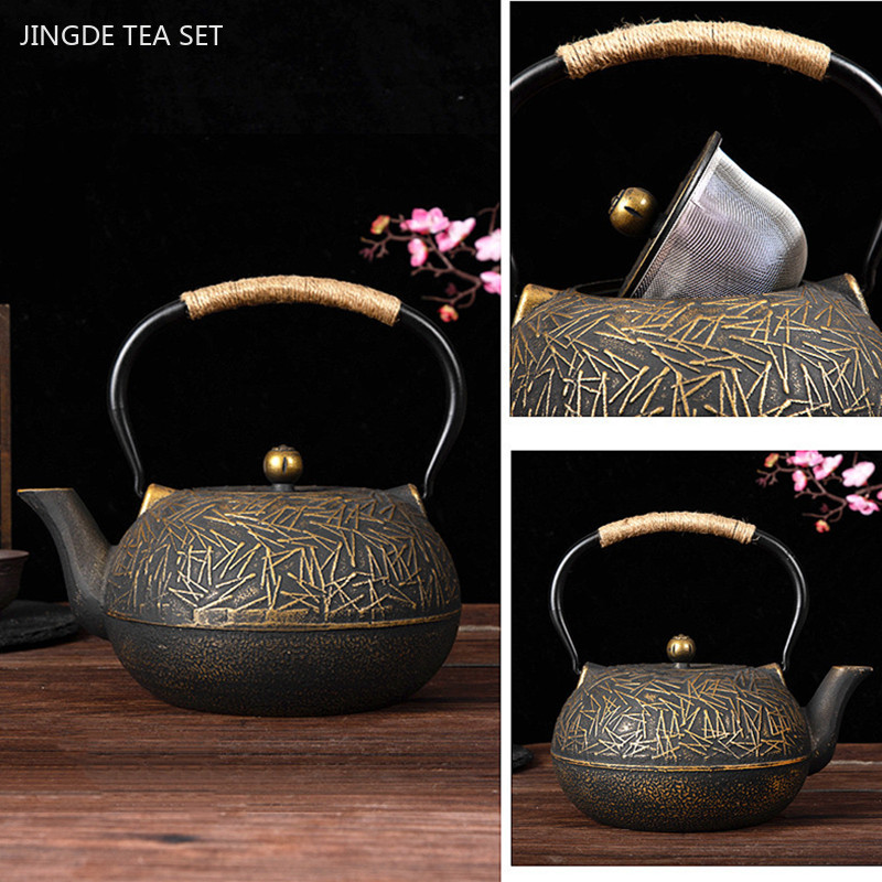 Cast Iron Corn - 900ml dostosowana żeliwna dzbanek na herbatę