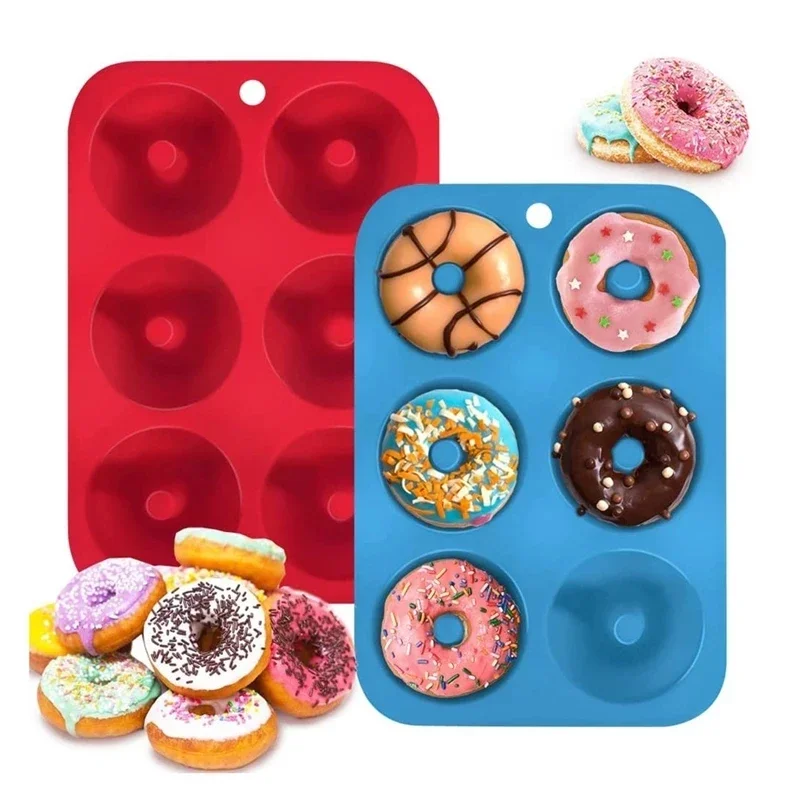 Donut Mold Silicone - 1/2 szt. Silikonowe muffinki forma do
